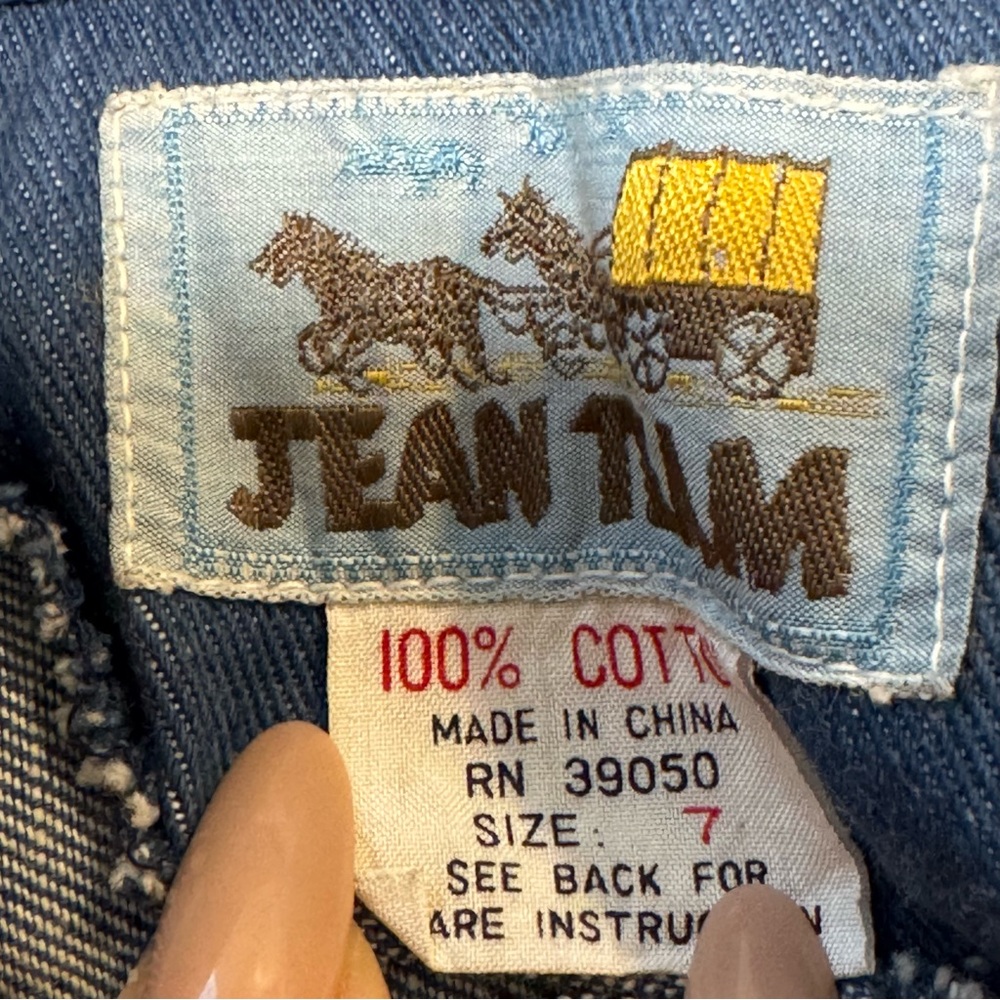 Vintage Jean Team 70s Denim Jacket tagged size 7 - Picture 4 of 7